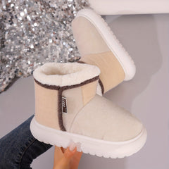 Women's Snow Boots Plus Velvet Warm Non-slip Thick Bottom Snow Boots