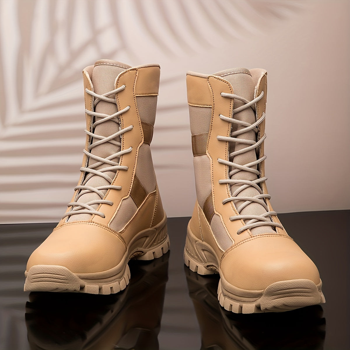 Boy's High Top Military Style Hiking Boots