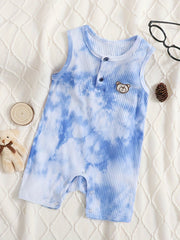 Baby Boy Tie Dye Jumpsuit Sleeveless Onesie