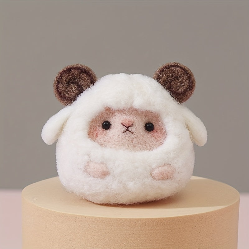 1pc Lamb Wool Felt Poking Diy Material Bag Needle Felting Gift