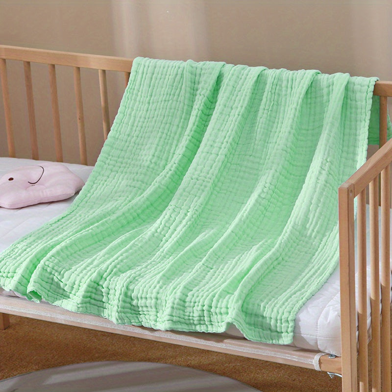 Baby Cotton Gauze Bath Towel Newborn Seersucker Quilt