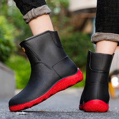 Men's Waterproof Wear-resistant Rain Boots for Outdoor Working Fishing