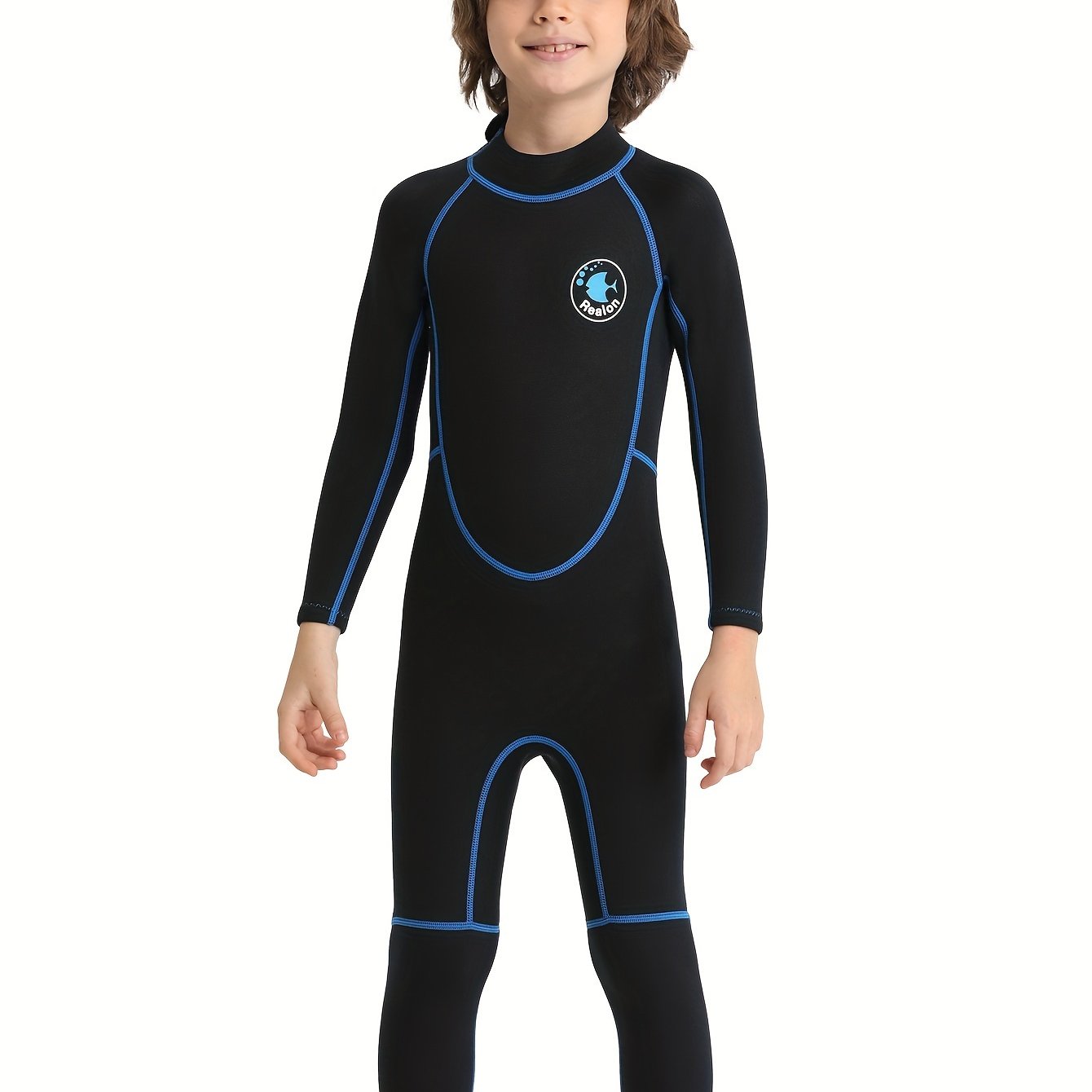 REALON Wetsuit Kids Boys Full Baby One Piece Wet Suit 2mm Neoprene