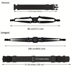 3 Pcs High Elastic Luggage Straps Sets Travel Accessories With Buckles