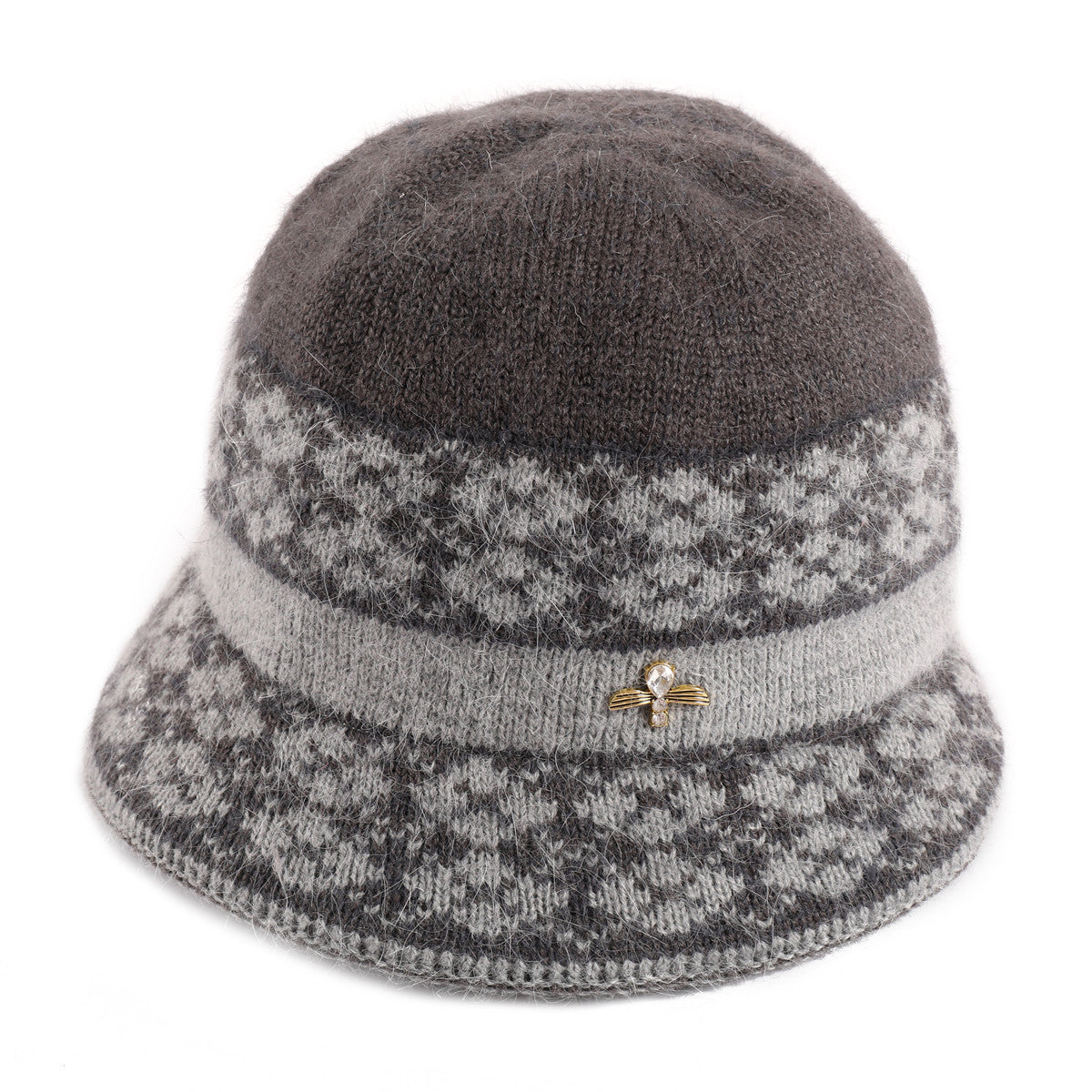 Warm Cable Knit Bucket Hat for Women - Chinese New Year Gift