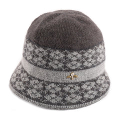 Warm Cable Knit Bucket Hat for Women - Chinese New Year Gift