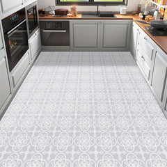 10 Pack of Grey Adhesive Floor Tiles Waterproof Vinyl Flooring