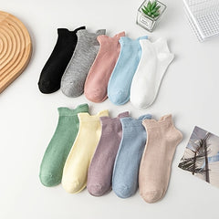 10 Pairs Women's Sports Ankle Socks Soft & Lightweight Low Cut Stockings