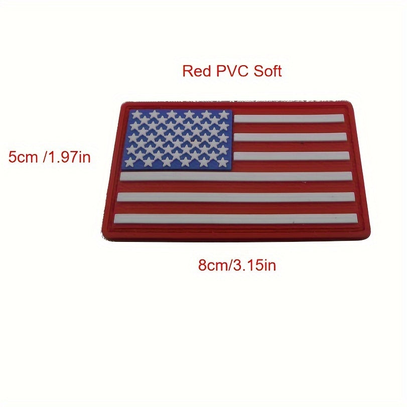 Luminous Flag PVC Soft Patches for Backpacks Hats Jackets Pants Military Uniform