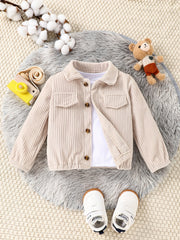 Baby Boys Outdoor Casual Jacket Girls Corduroy Winter Warm