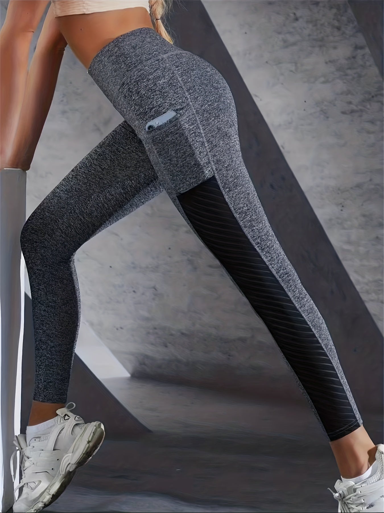 Hip Lifting Yoga Leggings With Pocket Workout Tight Pants
