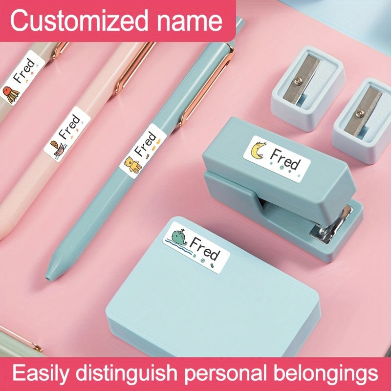 Customized Name Stickers Waterproof Stain proof Wear resistant And Tear proof