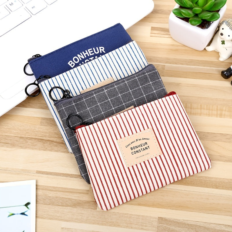Zipper Storage Bag Cosmetic Pouch Sanitary Napkin Bag Modern Style