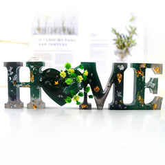 3Pcs Silicone Family Love Sign Alphabet Word Epoxy Resin Mold