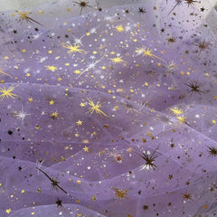 Star Mesh Tulle Fabric Wedding Dress Sewing DIY Clothing Accessories