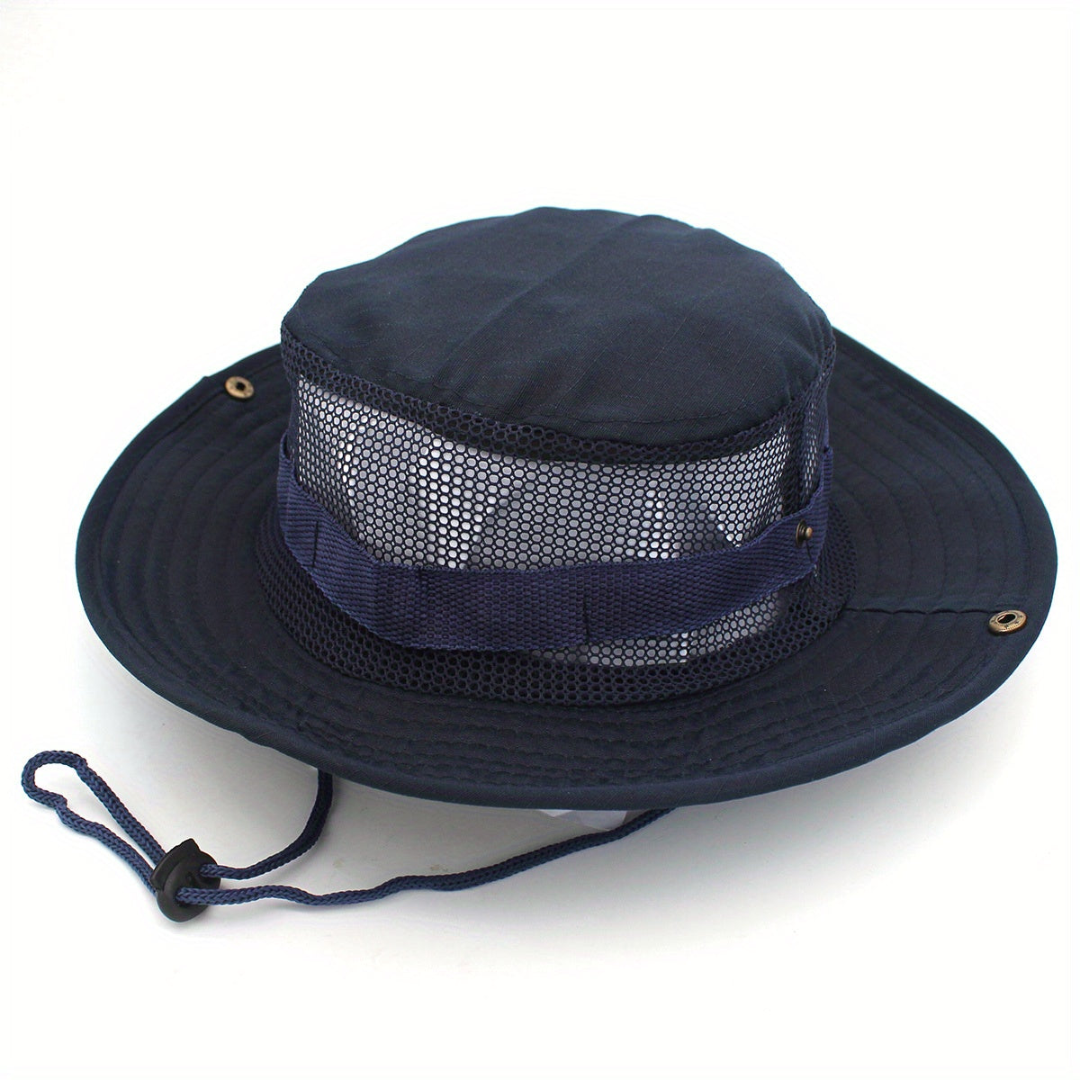 Camouflage Fisherman Hat Mesh Visor Hat Round Brimmed Hat