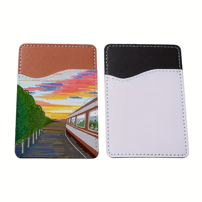 Sublimation Blank PU Leather Card Holder for Phone