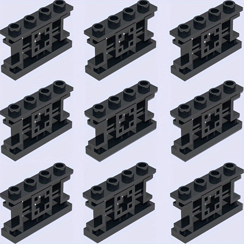 9pcs Building Block 1X4X2 Attic Fence Farm Garden Ranch Children's DIY Play