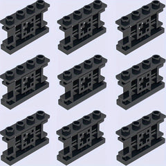 9pcs Building Block 1X4X2 Attic Fence Farm Garden Ranch Children's DIY Play