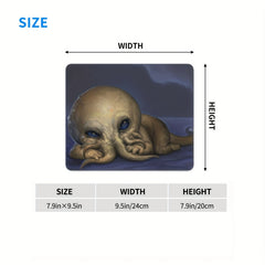 Mutated Elephant Pattern Mouse Pad 20x24cm for Games and Home Office