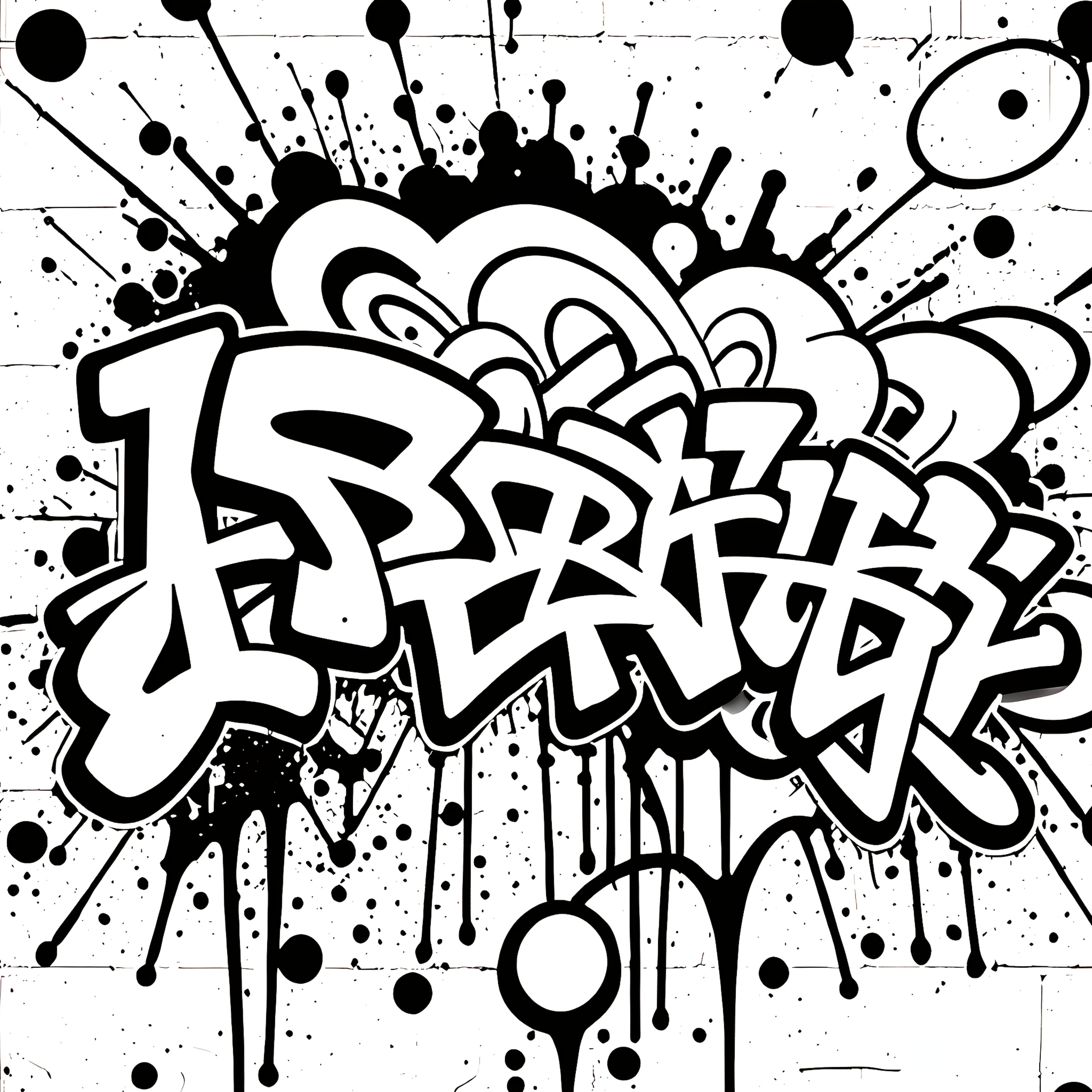 Street Graffiti Adult Coloring Book Urban Art Theme Perfect Gift