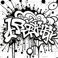 Street Graffiti Adult Coloring Book Urban Art Theme Perfect Gift