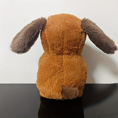 Fluffy Brown Puppy Plush Wristband Toy