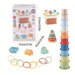 5in1 Stacked Toys Set for Babies - Shape Sorters Baby Toys