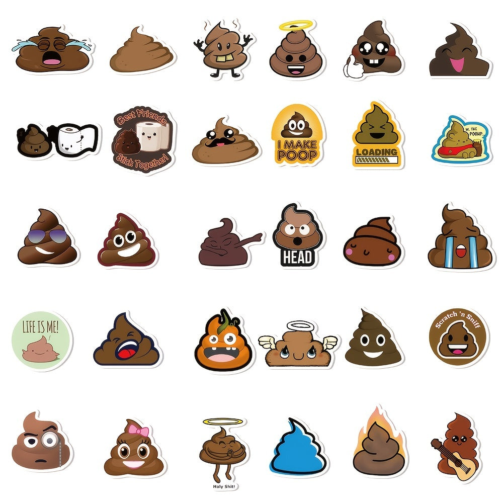 60pcs Fun Doodle Stickers for Phone Luggage Water Cup