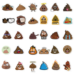 60pcs Fun Doodle Stickers for Phone Luggage Water Cup