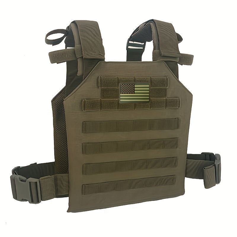 Security Vest with Green US Patch for Outdoor Training
