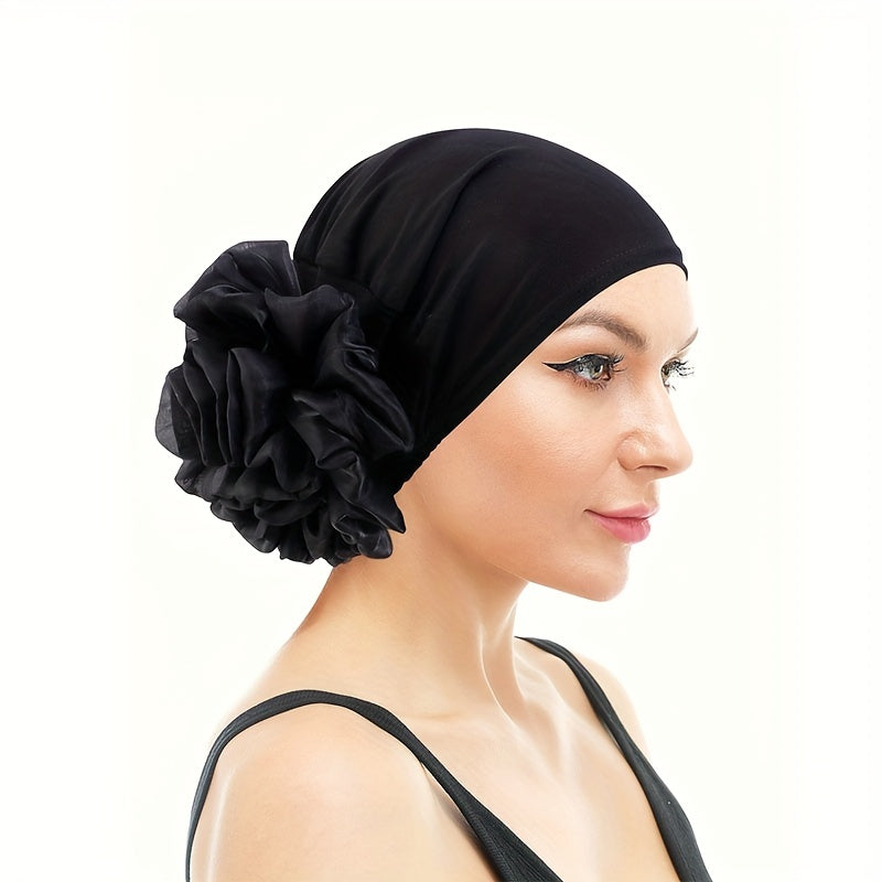 Flower Elastic Turban Beanie Head Scarf Wrap Chemo Cap Hat Women Hair