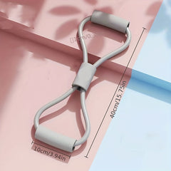 8 Shaped Yoga Elastic Band Pull Rope Chest Expander Stretch Belt