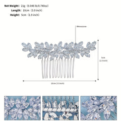 Sparkling Crystal Hair Comb Bridal Wedding Hair Accessories Head Jewelry