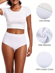 2pcs Seamless High Waist Stretchy Panties Women's Lingerie