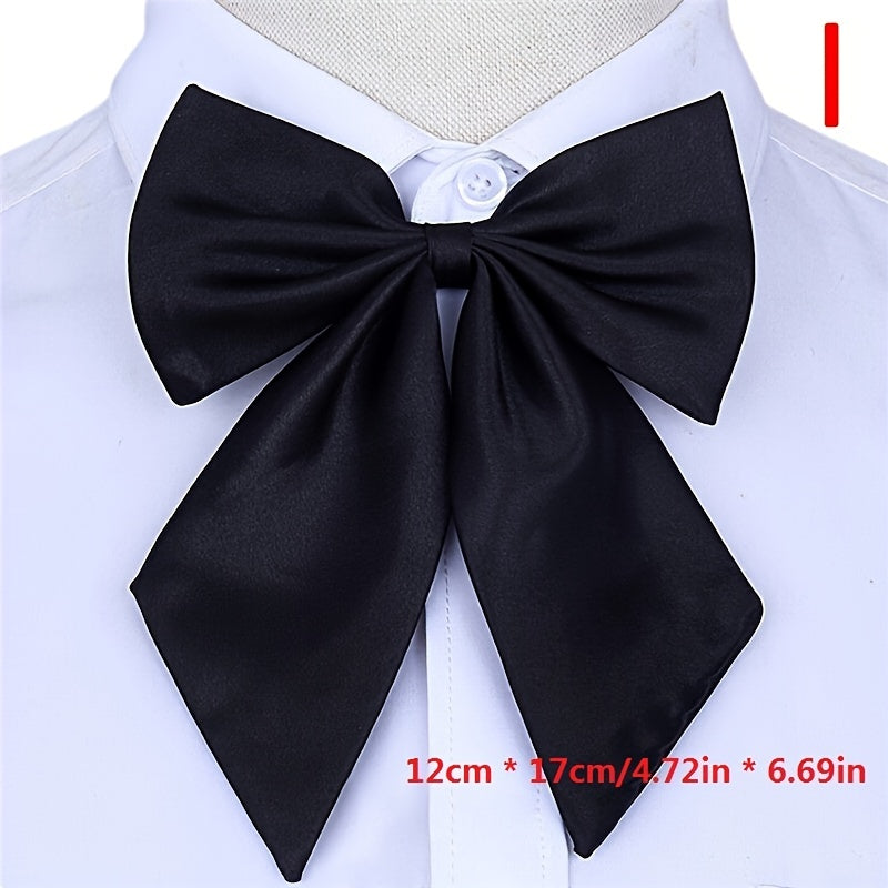 Striped Bow Tie for Women Silk Christmas Party Gift