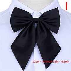 Striped Bow Tie for Women Silk Christmas Party Gift
