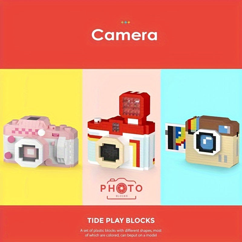 Camera Themed Building Blocks Set Nature Inspired DIY Educational Toy