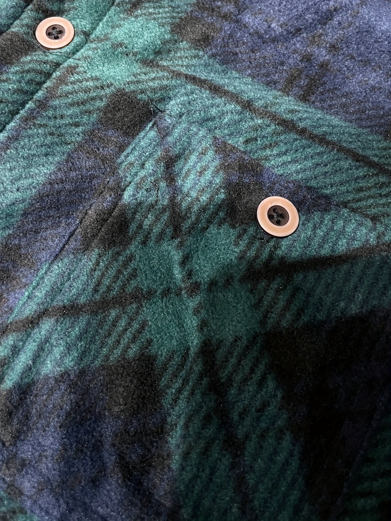 Men's Fleece Lined Plaid Shirt Coat