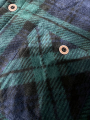 Men's Fleece Lined Plaid Shirt Coat