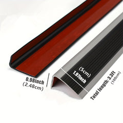 1pc Vinyl Stair Nosing Self Adhesive Stair Edge Protector Non Slip