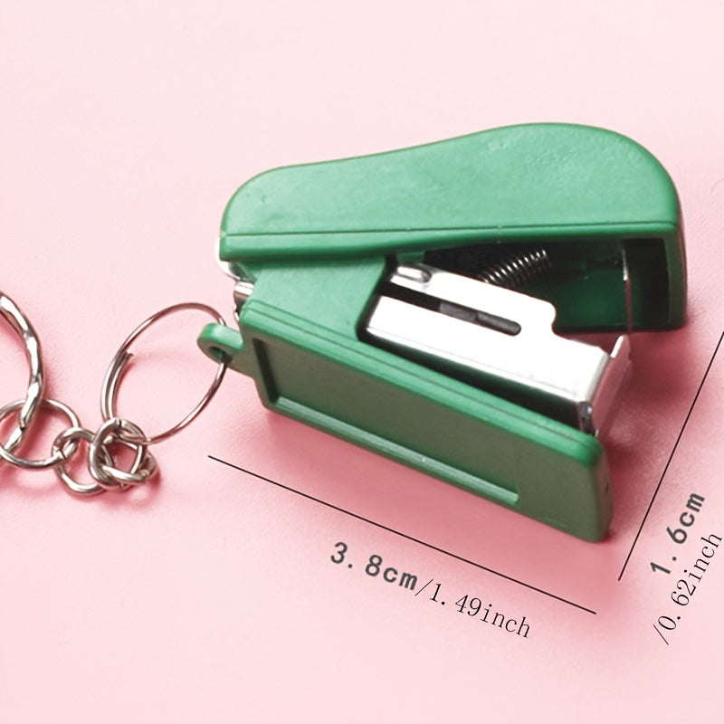 Mini Stapler Keychain for Students and Teens