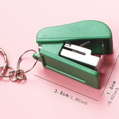 Mini Stapler Keychain for Students and Teens