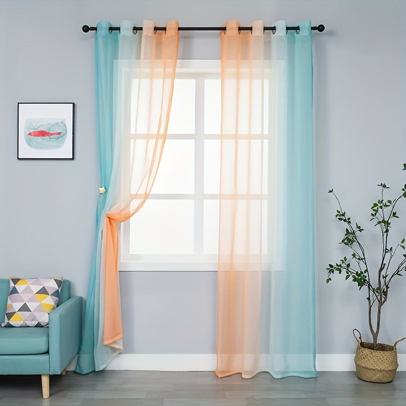 Sheer Curtains for Home Decor & Privacy - Perfect for Kitchen, Bedroom, Living