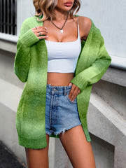 Tie Dye Open Cardigan Long Sleeve for Women