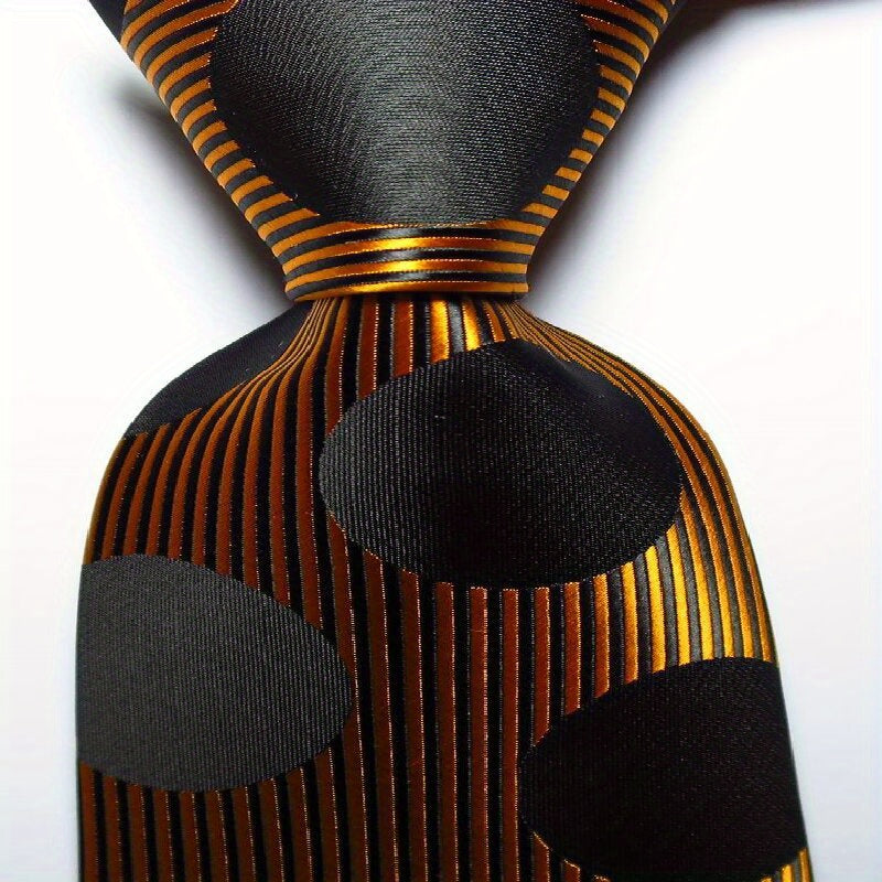 Men's Polka Dots Pattern Wide Necktie - Great Gift for Men