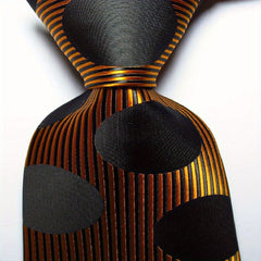 Men's Polka Dots Pattern Wide Necktie - Great Gift for Men