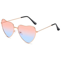 Y2K Ombre Heart Sunglasses UV400 Sun Shades