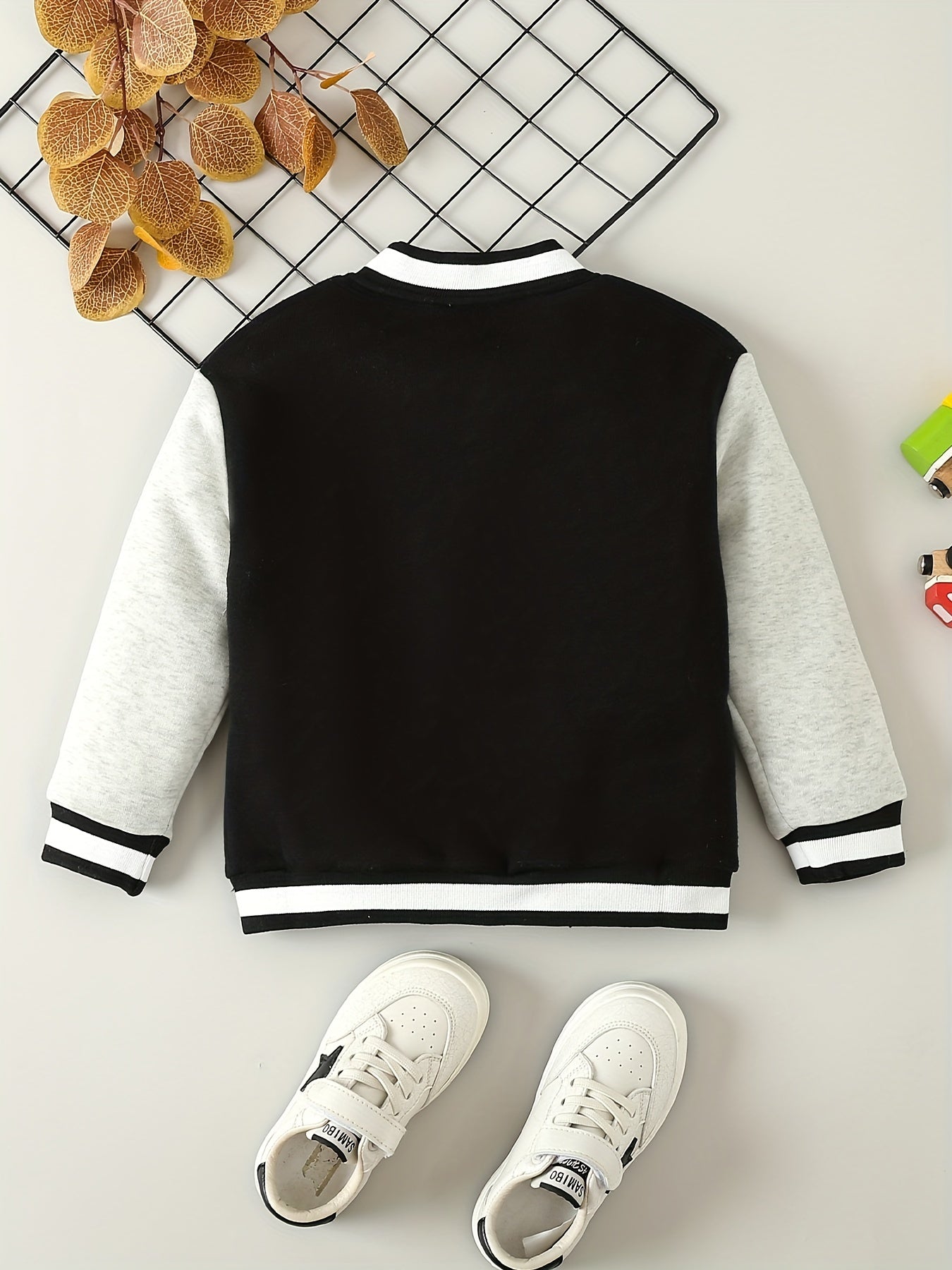 Boys Number Print Block Jacket
