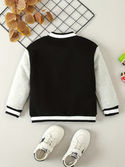 Boys Number Print Block Jacket
